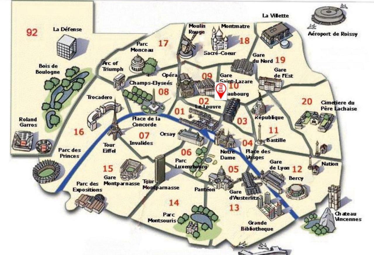 50M2 Rue Rambuteau/Pompidou/Marais/Hotel De Ville Párizs Kültér fotó
