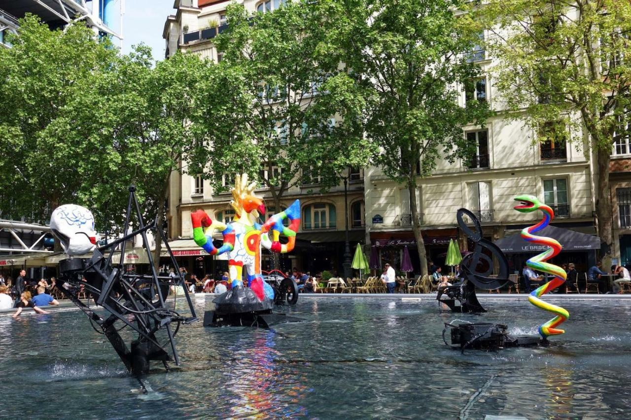 50M2 Rue Rambuteau/Pompidou/Marais/Hotel De Ville Párizs Kültér fotó